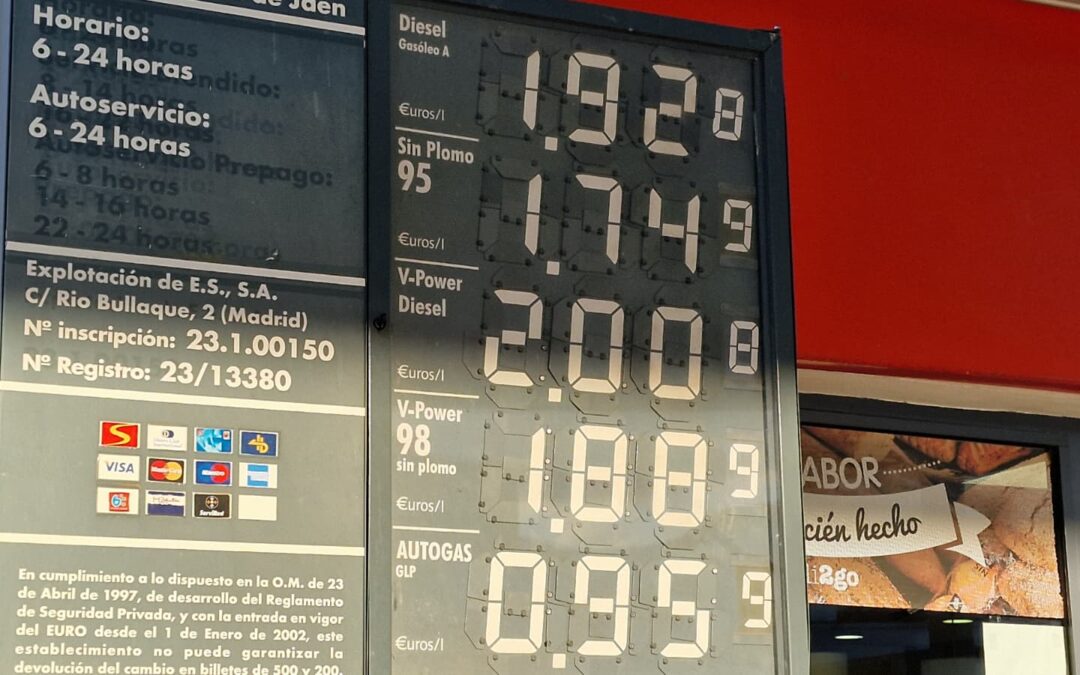 El diésel se dispara y roza los 2 euros en Jaén en plenas vacaciones: estas son las gasolineras más baratas