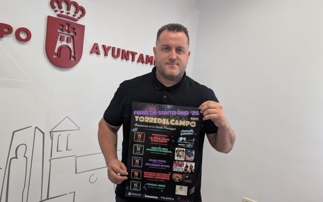 La Feria de Santa Ana de Torredelcampo ofrecerá cinco noches de conciertos gratuitos