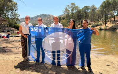 La playa de interior de El Encinarejo, en Andújar, logra bandera azul por tercera vez