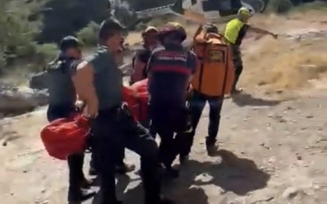 Rescatado un barranquista herido en el Barranco de la Bolera, en Pozo Alcón