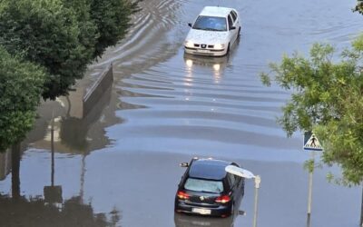 El 112 atiende más de 60 incidencias en Jaén capital tras activarse el aviso naranja por lluvias en el Valle del Guadalquivir y los Montes de Jaén