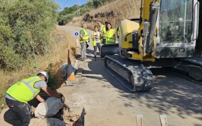 La Junta repara los caminos rurales de Villanueva del Arzobispo dañados por las borrascas