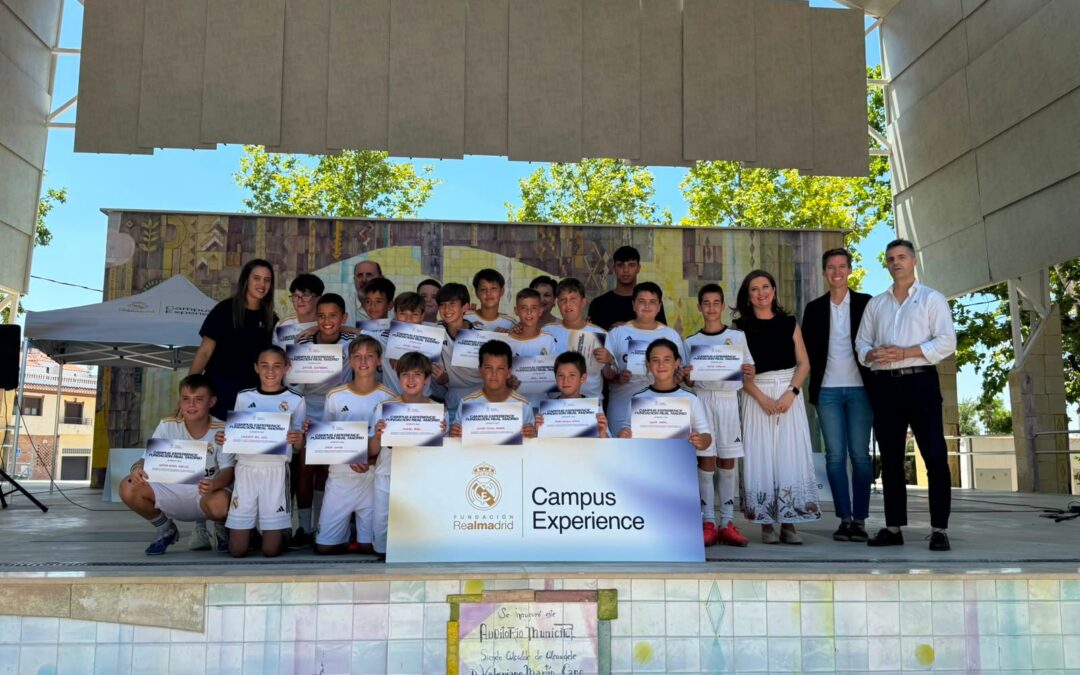 La Diputación clausura en Alcaudete el Campus de la Fundación Real Madrid con un centenar de participantes y anuncia su próxima celebración en Torreperogil