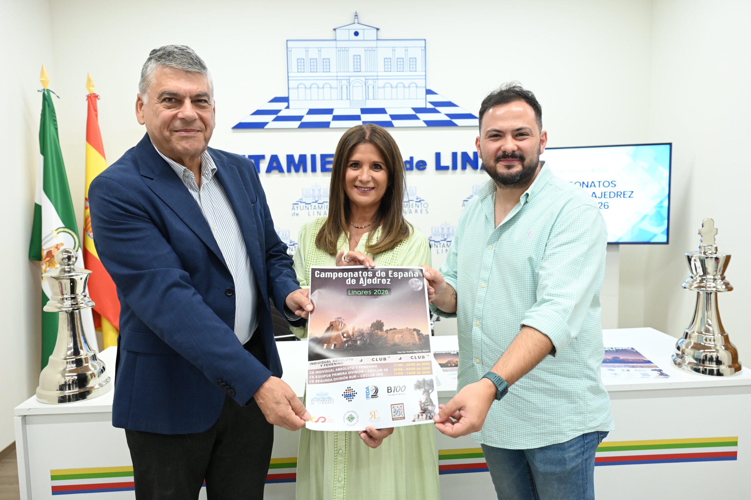 20260710 – La alcaldesa destaca que Linares volverá a ser el gran referente nacional del ajedrez este verano con los Campeonatos de España