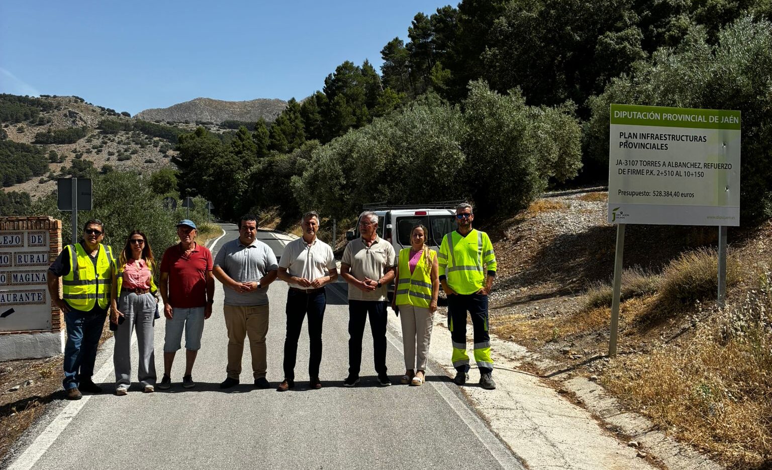 20260719 Visita obras mejora carretera JA-3107, entre Torres y Albanchez de Mágina 1