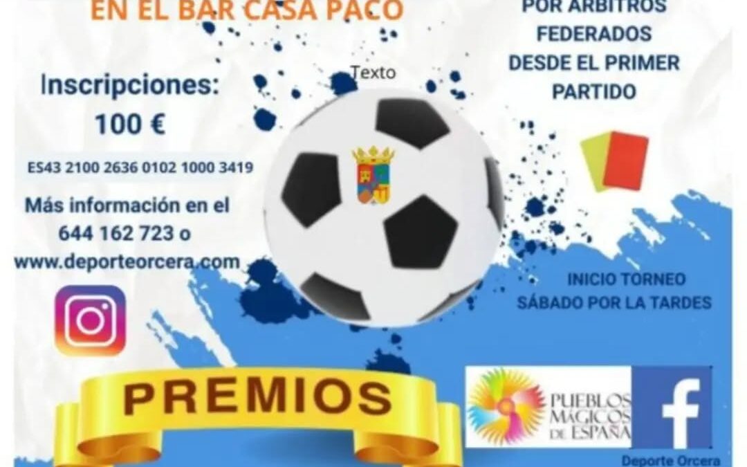 El Maratón de Fútbol Sala regresa a Orcera los días 11 y 12 de julio
