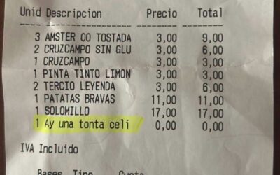 Polémica en Jaén por una nota ofensiva hacia una clienta celíaca en el ticket de un bar