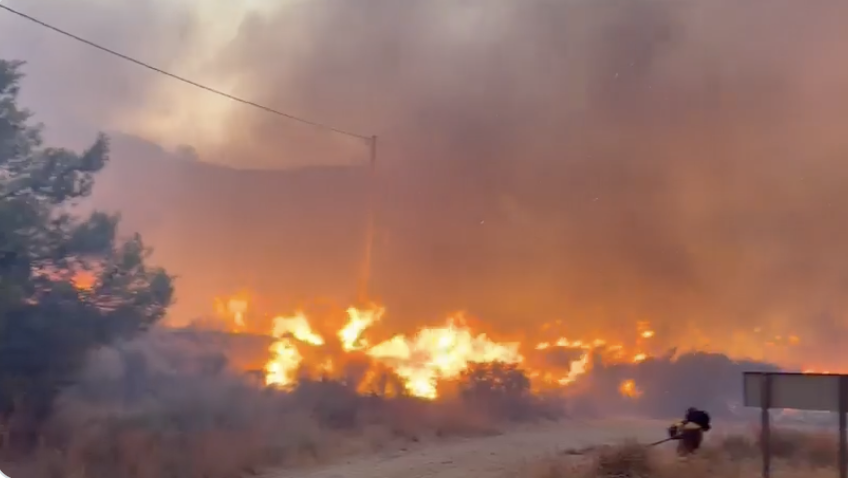 Incendio de Los Gallardos en Almería.