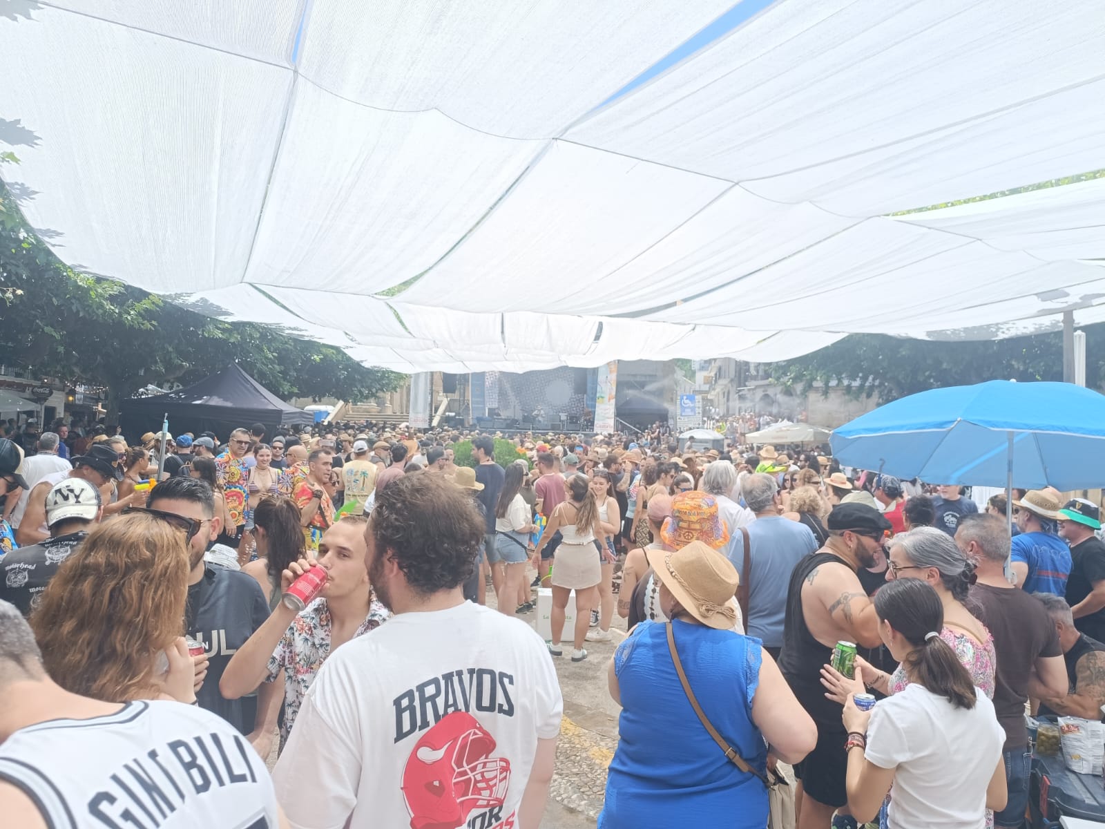 Escenario de la Plaza de Santa María en XXX Bluescazorla Festival