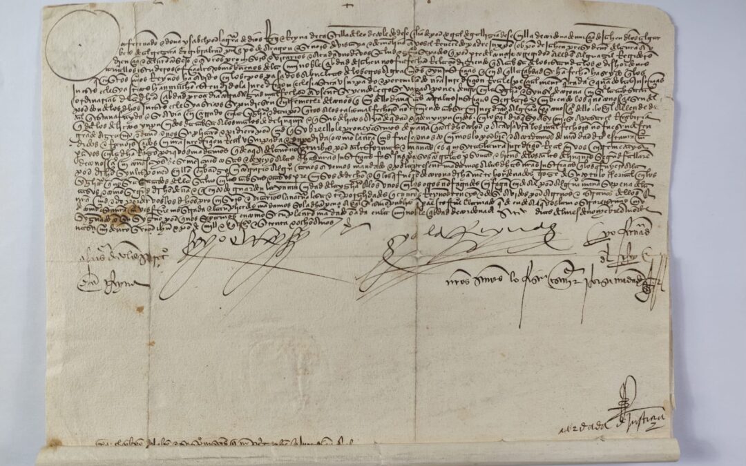 Cultura exhibe una Real Provisión de los Reyes Católicos que reafirmó la jurisdicción real frente a la eclesiástica