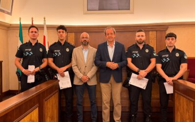 La Policía Local de Andújar incorpora cuatro nuevos agentes a su plantilla