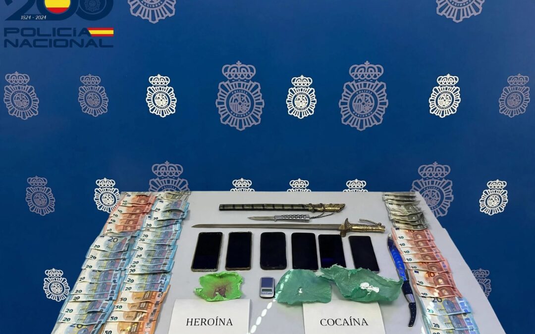 La Policía Nacional de Jaén desarticula un punto negro de venta de cocaína y heroína en El Cerro en Linares