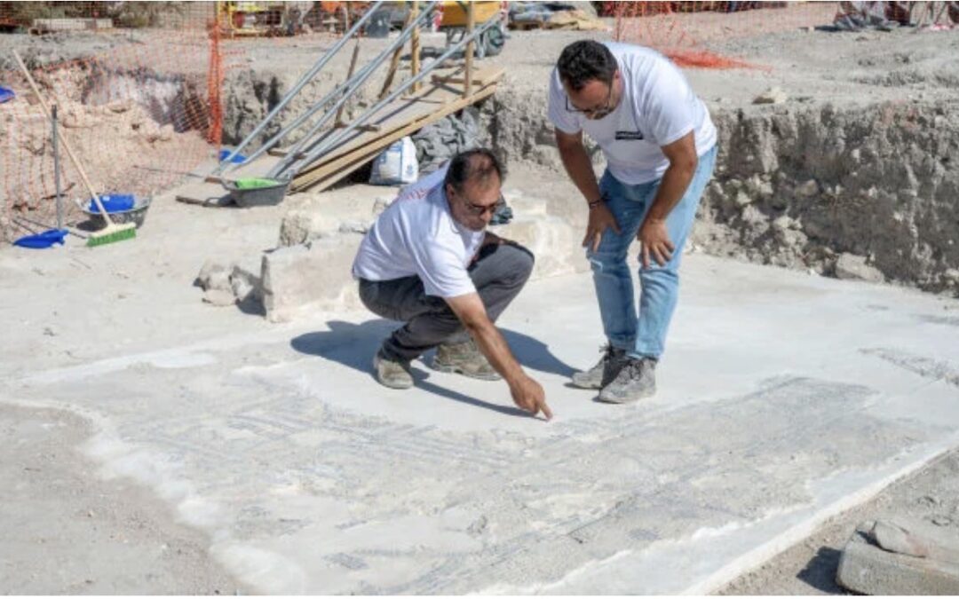 Hallan un nuevo mosaico de época romana en la villa de Los Robles de Jaén