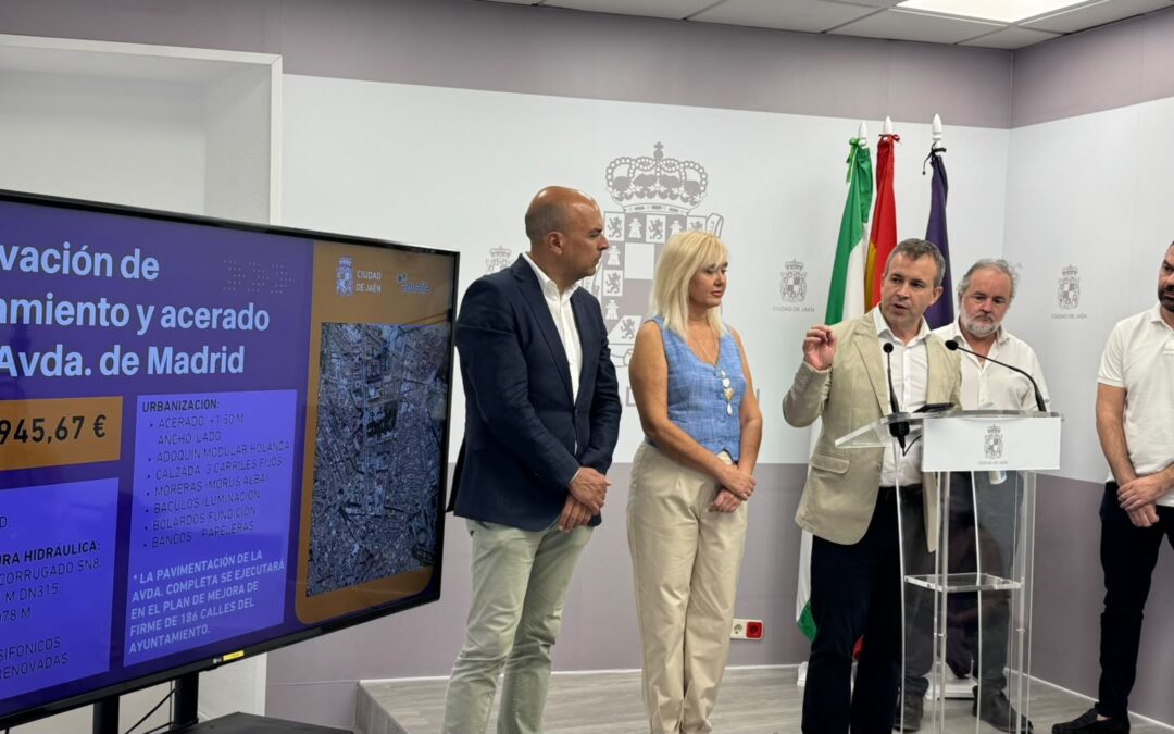 Jaén impulsa una inversión histórica de más de 8,5 millones para renovar el saneamiento y transformar barrios y grandes avenidas de la ciudad
