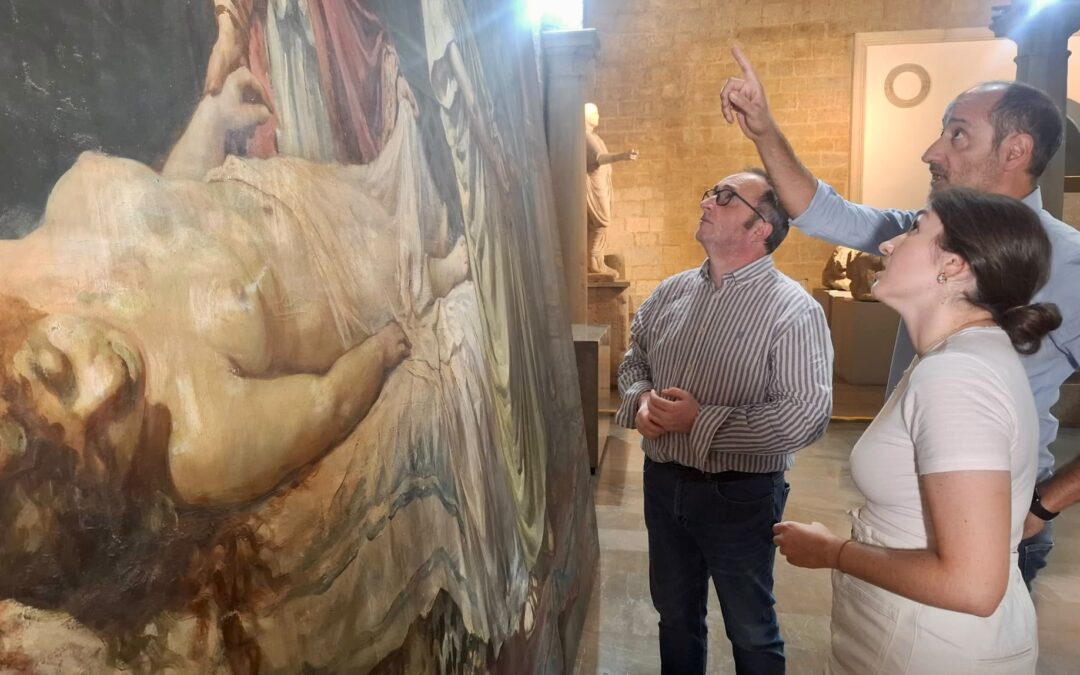 El Museo de Jaén inicia  la restauración de la obra «Nerón ante el cadáver de Agripina», de Arturo Montero y Calvo