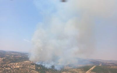 Medios de Jaén colaboran en la extinción de un incendio cerca de Aldeaquemada en Ciudad Real