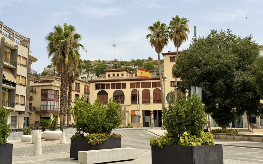 Alcalá la Real aplica un tratamiento pionero contra el picudo rojo en las palmeras del municipio