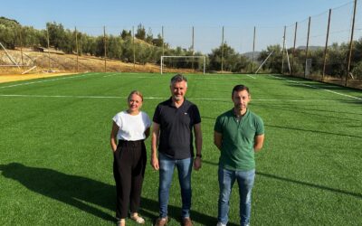 Burunchel cuenta con un nuevo campo de fútbol-5 tras una inversión de Diputación de 80.000 euros