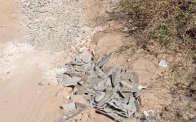 Denuncian un vertido de amianto en la Fuente de los Perros y exige la retirada urgente