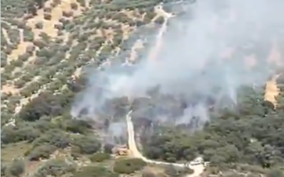 El INFOCA declara un incendio forestal en Fuensanta de Martos, en el paraje El Coto