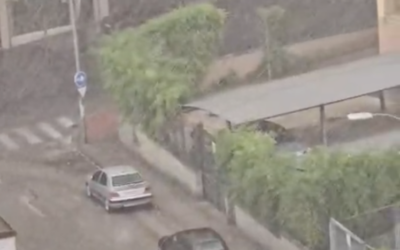 Las tormentas dejan fuertes precipitaciones esta tarde en varios puntos de la provincia de Jaén