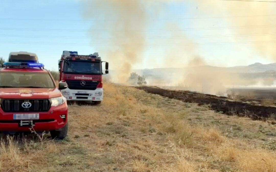 Los bomberos dan por extinguido el incendio de las inmediaciones del Hospital Neurotraumatológico de Jaén