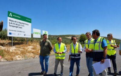Las obras de mejora de la A-315, uno de los principales accesos a la Sierra de Cazorla, alcanzan su ecuador